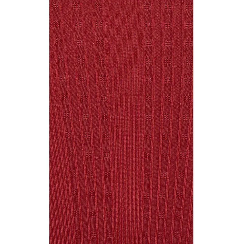 NWT l*space Frenchi Ribbed High Waisted Bikini Bottom in Sangria